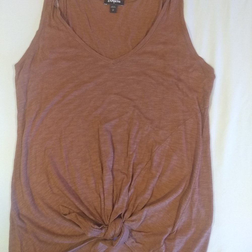 Express tank top tied in front